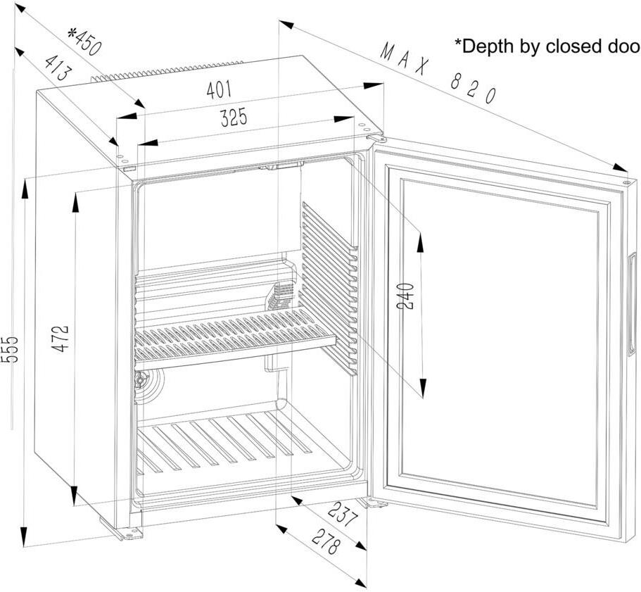 Минибар Dometic RH440LG Minibar (L) BGD/VDE Plu - купить в интернет  магазине ENTERO.RU